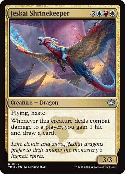 Jeskai Shrinekeeper (Tarkir: Dragonstorm) Near Mint - Nick Nack's Full Frontal Attack