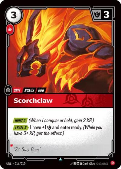 Scorchclaw (Unleashed) Near Mint
