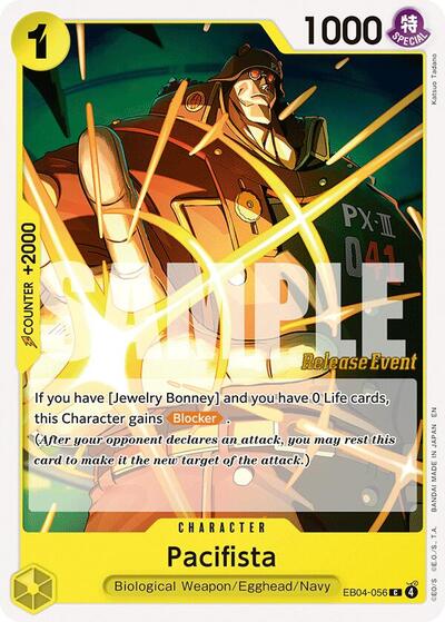 Pacifista (Adventure on Kami's Island Release Event Cards) Near Mint - Nick Nack's Full Frontal Attack