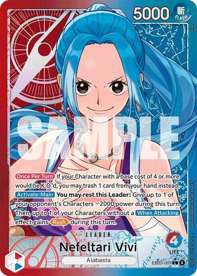 Nefeltari Vivi (001) (Alternate Art) (Extra Booster: One Piece Heroines Edition) Near Mint Foil - Nick Nack's Full Frontal Attack