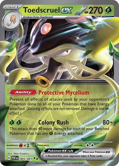 Toedscruel ex (SV: Paldean Fates) Near Mint Holofoil