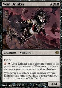 Vein Drinker (Shards of Alara) Medium Play Foil - Nick Nack's Full Frontal Attack
