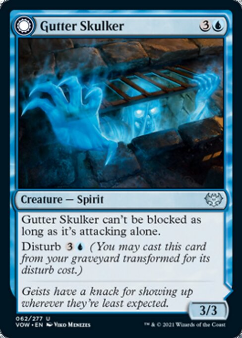 Gutter Skulker / Gutter Shortcut (Innistrad: Crimson Vow) Near Mint Foil