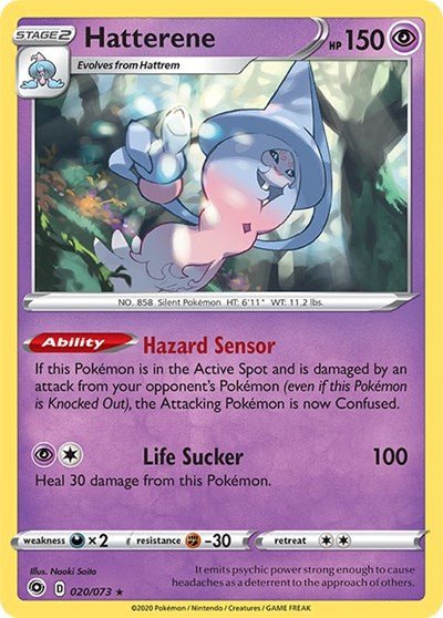 Hatterene (Champion's Path) Near Mint Holofoil - Nick Nack's Full Frontal Attack