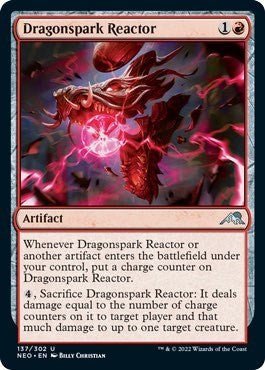 Dragonspark Reactor (Kamigawa: Neon Dynasty) Near Mint - Nick Nack's Full Frontal Attack