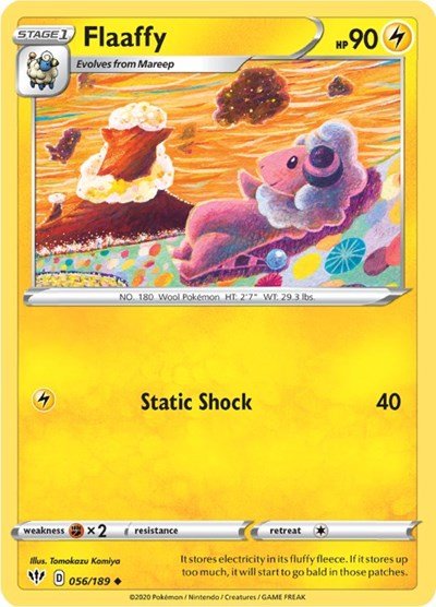 Flaaffy (SWSH03: Darkness Ablaze) Near Mint - Nick Nack's Full Frontal Attack