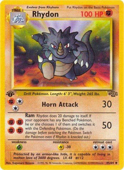 Rhydon (Jungle) Near Mint Unlimited - Nick Nack's Full Frontal Attack