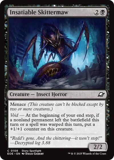 Insatiable Skittermaw (Edge of Eternities) Near Mint - Nick Nack's Full Frontal Attack