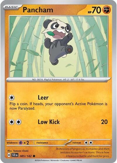 Pancham (SV07: Stellar Crown) Near Mint Reverse Holofoil - Nick Nack's Full Frontal Attack
