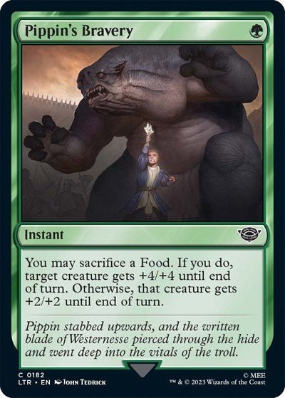 Pippin's Bravery (Universes Beyond: The Lord of the Rings: Tales of Middle-earth) Near Mint - Nick Nack's Full Frontal Attack