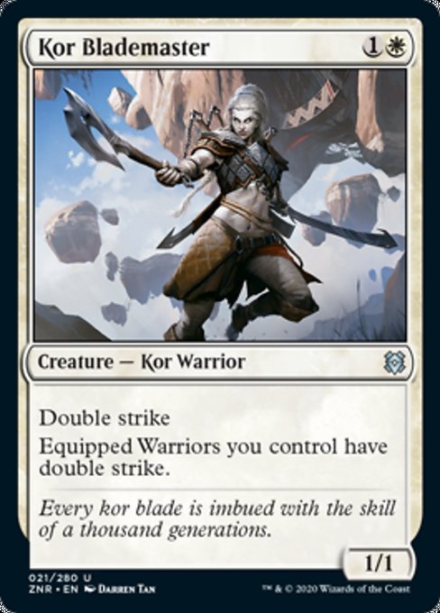 Kor Blademaster (Zendikar Rising) Near Mint - Nick Nack's Full Frontal Attack