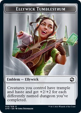 Emblem - Ellywick Tumblestrum (Promo Pack: Adventures in the Forgotten Realms) Near Mint - Nick Nack's Full Frontal Attack