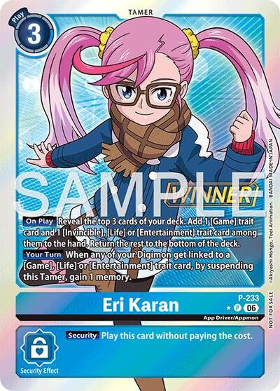 Eri Karan (Store Tournament 2026 Vol. 2 Winner Pack) (Digimon Promotion Cards) Near Mint Foil
