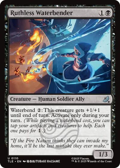 Ruthless Waterbender (Avatar: The Last Airbender: Eternal - Legal) Near Mint Foil - Nick Nack's Full Frontal Attack