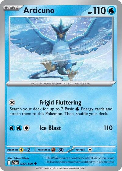 Articuno - 032 (SV09: Journey Together) Near Mint - Nick Nack's Full Frontal Attack