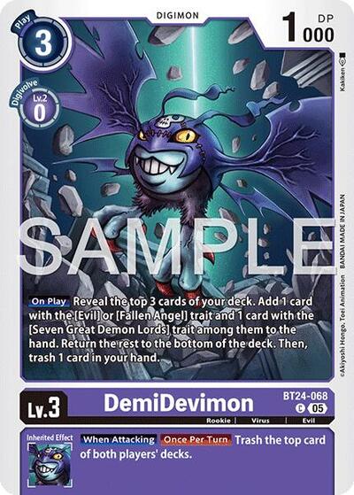DemiDevimon (Time Stranger) Near Mint - Nick Nack's Full Frontal Attack