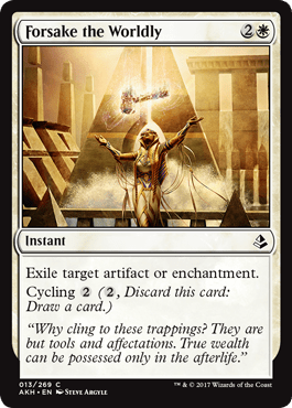 Forsake the Worldly (Amonkhet) Near Mint - Nick Nack's Full Frontal Attack