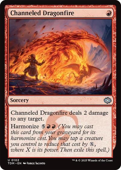 Channeled Dragonfire (Tarkir: Dragonstorm) Near Mint - Nick Nack's Full Frontal Attack