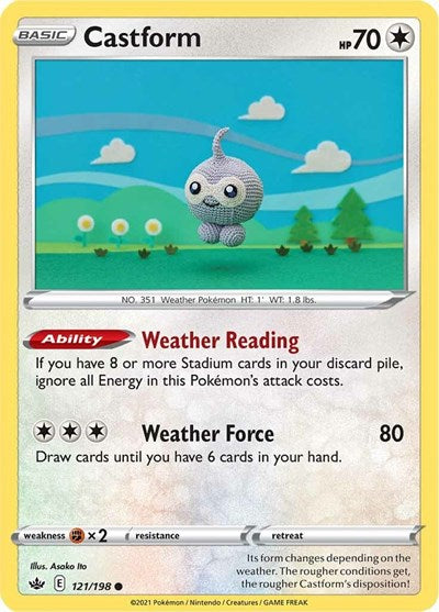 Castform (SWSH06: Chilling Reign) Near Mint