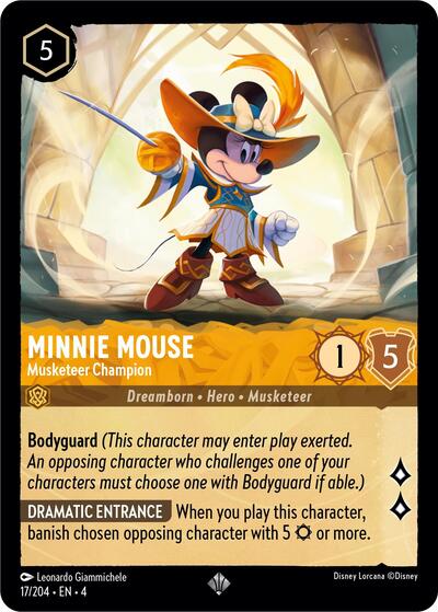 Minnie Mouse - Musketeer Champion (Ursula's Return) Near Mint - Nick Nack's Full Frontal Attack
