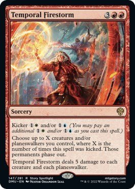 Temporal Firestorm (Dominaria United) Near Mint - Nick Nack's Full Frontal Attack
