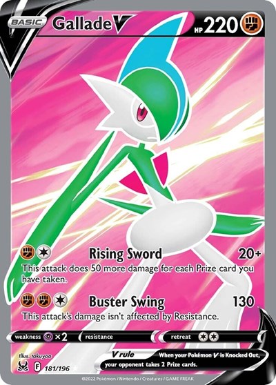Gallade V (Full Art) (SWSH11: Lost Origin) Near Mint Holofoil