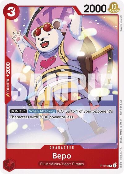 Bepo (Tournament Pack Vol. 7) (One Piece Promotion Cards) Near Mint - Nick Nack's Full Frontal Attack