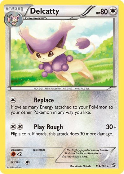 Delcatty (XY - Primal Clash) Light Play - Nick Nack's Full Frontal Attack