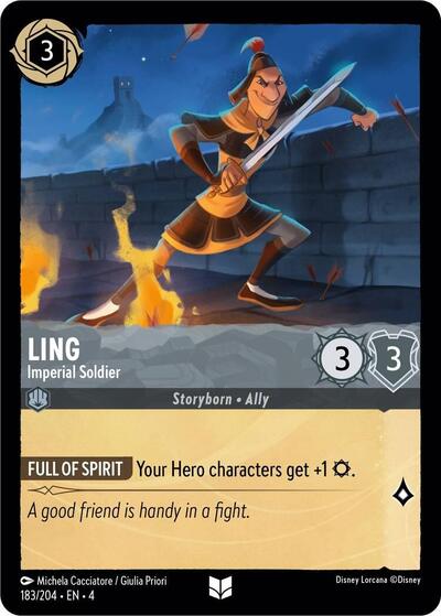 Ling - Imperial Soldier (Ursula's Return) Near Mint - Nick Nack's Full Frontal Attack