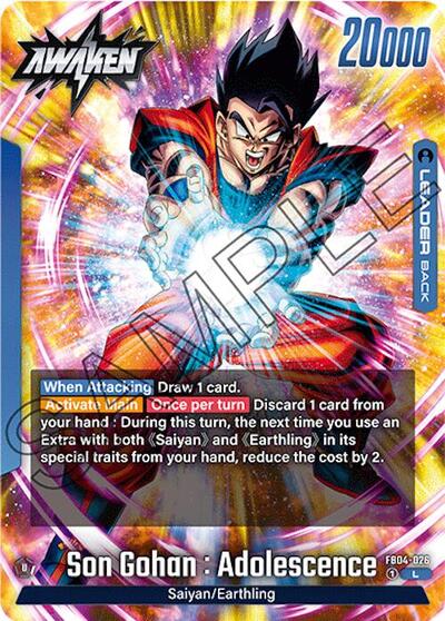 Son Gohan : Adolescence FB04-026 (Ultra Limit) Near Mint