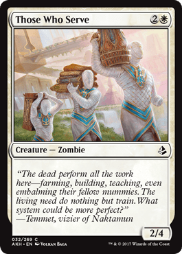 Those Who Serve (Amonkhet) Near Mint - Nick Nack's Full Frontal Attack