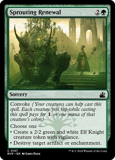 Sprouting Renewal (Ravnica Remastered) Near Mint - Nick Nack's Full Frontal Attack