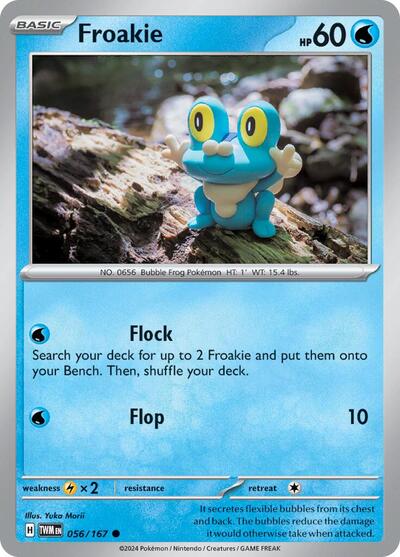 Froakie (SV06: Twilight Masquerade) Near Mint Reverse Holofoil - Nick Nack's Full Frontal Attack