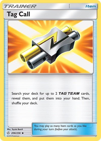Tag Call (SM - Cosmic Eclipse) Near Mint - Nick Nack's Full Frontal Attack