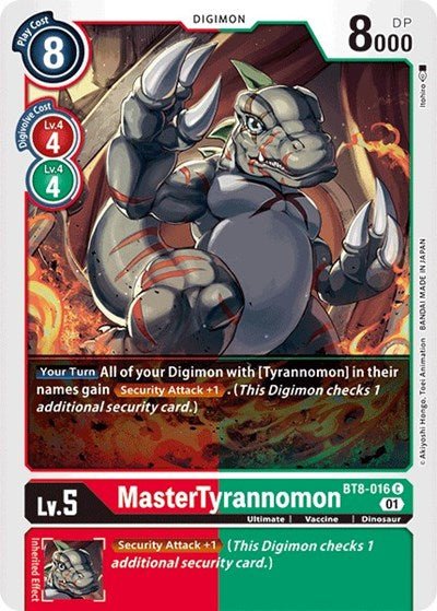 MasterTyrannomon (New Awakening) Near Mint - Nick Nack's Full Frontal Attack