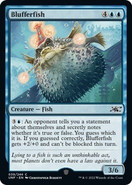 Blufferfish (Unfinity) Near Mint - Nick Nack's Full Frontal Attack