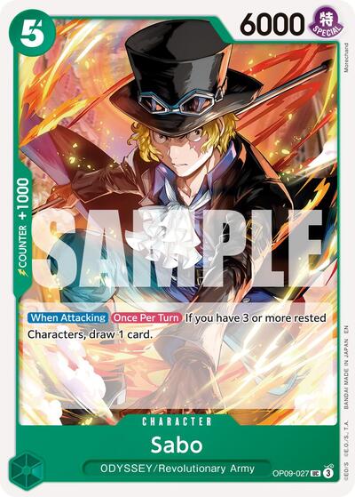 Sabo OP09 - 027 (Reprint) (Premium Booster - The Best - Vol. 2) Near Mint - Nick Nack's Full Frontal Attack
