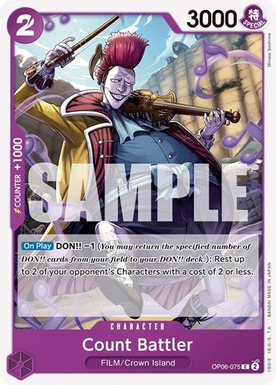 Count Battler (Wings of the Captain) Near Mint - Nick Nack's Full Frontal Attack