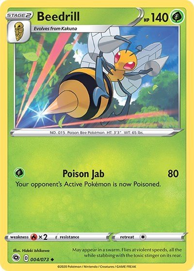 Beedrill (Champion's Path) Near Mint - Nick Nack's Full Frontal Attack