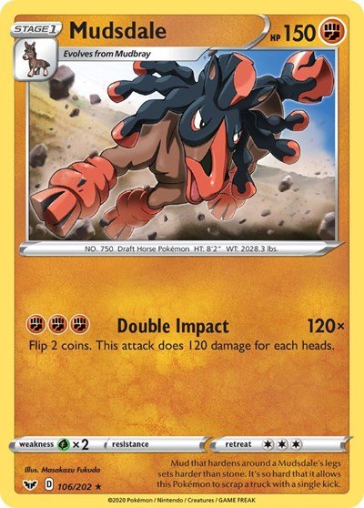 Mudsdale (SWSH01: Sword & Shield Base Set) Near Mint - Nick Nack's Full Frontal Attack