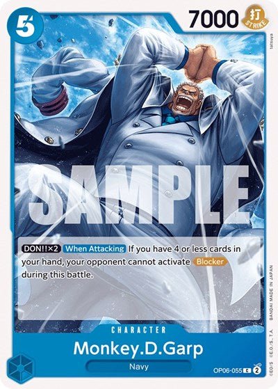 Monkey.D.Garp (Wings of the Captain) Near Mint - Nick Nack's Full Frontal Attack