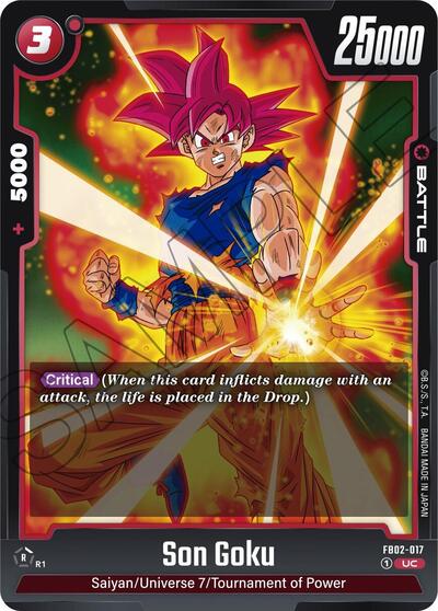 Son Goku FB02-017 (Blazing Aura) Near Mint