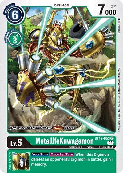 MetallifeKuwagamon (Across Time) Near Mint - Nick Nack's Full Frontal Attack