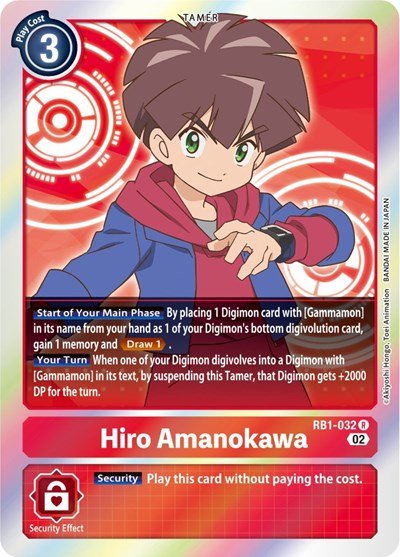 Hiro Amanokawa (Resurgence Booster) Near Mint Foil - Nick Nack's Full Frontal Attack