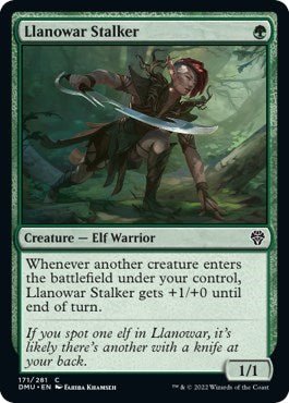 Llanowar Stalker (Dominaria United) Near Mint - Nick Nack's Full Frontal Attack