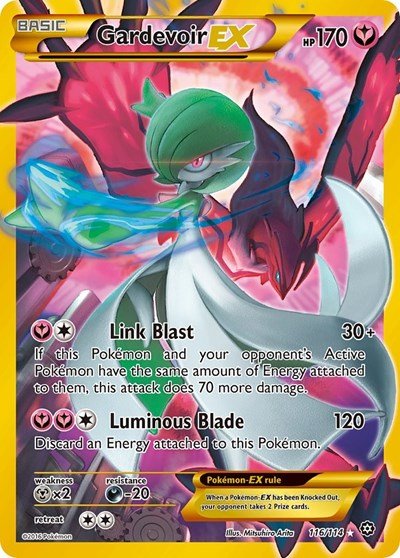Gardevoir EX (Secret) (XY - Steam Siege) Near Mint Holofoil - Nick Nack's Full Frontal Attack