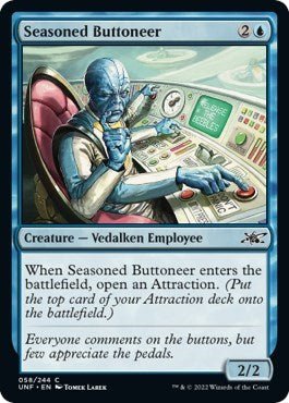 Seasoned Buttoneer (Unfinity) Near Mint - Nick Nack's Full Frontal Attack
