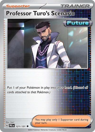 Professor Turo's Scenario (SV: Prismatic Evolutions) Near Mint - Nick Nack's Full Frontal Attack