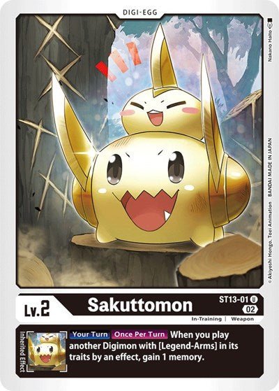 Sakuttomon (Starter Deck 13: Ragnaloardmon) Near Mint - Nick Nack's Full Frontal Attack