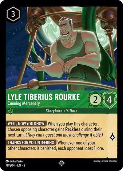 Lyle Tiberius Rourke - Cunning Mercenary (Into the Inklands) Near Mint - Nick Nack's Full Frontal Attack
